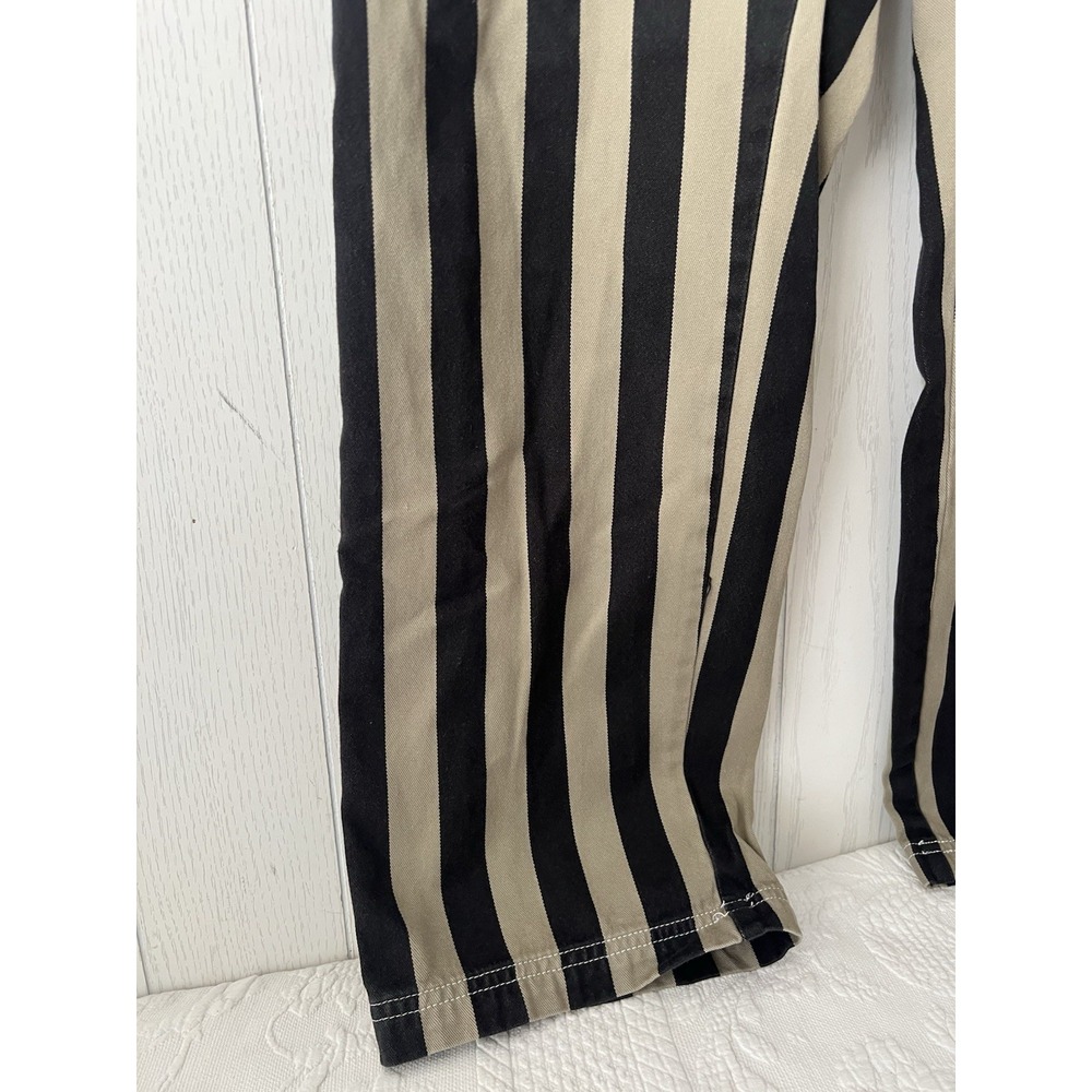 Big Bud Press Work Pants Green Black Striped Cotton Canvas Small Made in USA - Picture 7 of 14